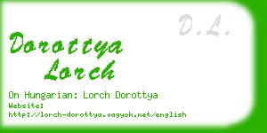 dorottya lorch business card